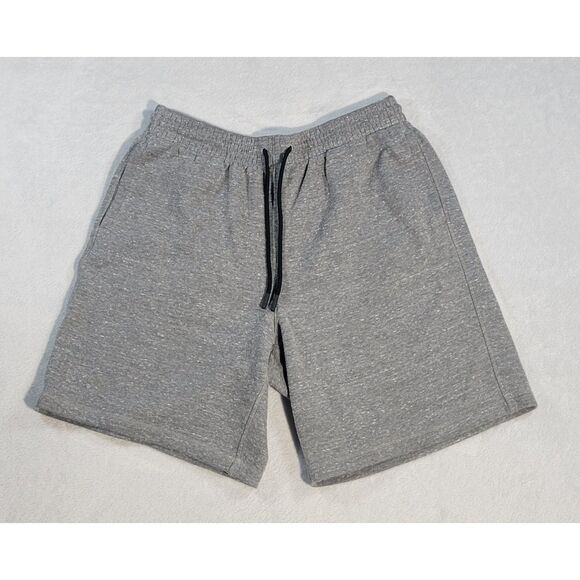 DSG Gray Sweat Shorts Drawstring Cotton Blend Slash Pockets Mens Large - Picture 1 of 6